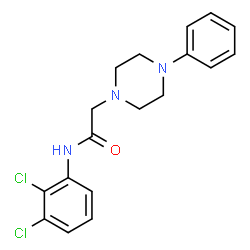 N-(2,3-DICHLOROPHENYL)-2-(4-PHENYLPIPERAZINO)ACETAMIDE Structure