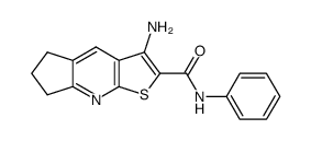 3-amino-N-phenyl-6,7-dihydro-5H-cyclopenta[b]thieno[3,2-e]pyridine-2-carboxamide结构式