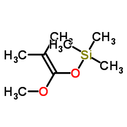 1-甲氧基-2-甲基-1-(三甲基硅氧基)丙烯结构式