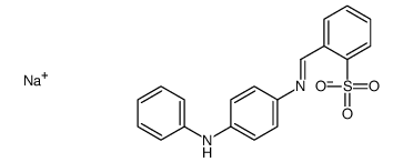 sodium 2-[[[4-(anilino)phenyl]imino]methyl]benzenesulphonate结构式