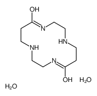 1,4,8,11-Tetraazacyclotetradecane-5,12-dione dihydrate结构式