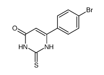 6-(4-bromophenyl)-2-thioxo-2,3-dihydropyrimidin-4(1H)-one Structure