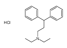 N,N-diethyl-3,3-diphenylpropan-1-amine,hydrochloride Structure