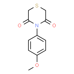 4-(4-Methoxyphenyl)-3,5-thiomorpholinedione Structure