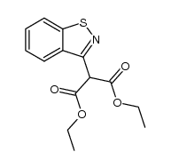 benzo[d]isothiazol-3-yl-malonic acid diethyl ester结构式