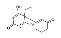 5-ethyl-5-(3-oxocyclohexen-1-yl)-1,3-diazinane-2,4,6-trione结构式