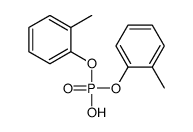 Bis(2-methylphenoxy)phosphinic acid structure