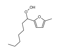 2-(1-hydroperoxyheptyl)-5-methylfuran结构式