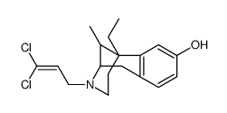 3-(3,3-Dichloro-2-propenyl)-6-ethyl-1,2,3,4,5,6-hexahydro-11-methyl-2,6-methano-3-benzazocin-8-ol结构式