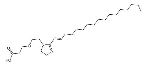 3-[2-[2-(heptadecenyl)-4,5-dihydro-1H-imidazol-1-yl]ethoxy]propionic acid结构式