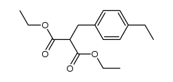 diethyl 4-ethylbenzylmalonate结构式