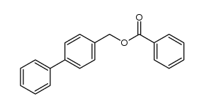 [1,1'-biphenyl]-4-ylmethyl benzoate结构式