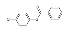 S-4-chlorophenyl 4-methylbenzothioate Structure