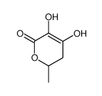 4,5-dihydroxy-2-methyl-2,3-dihydropyran-6-one结构式