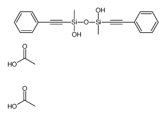 acetic acid,hydroxy-[hydroxy-methyl-(2-phenylethynyl)silyl]oxy-methyl-(2-phenylethynyl)silane Structure