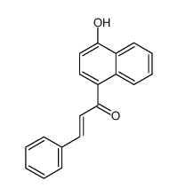 1-Phenyl-3-(1'-hydroxynaphthyl-4')propenon结构式