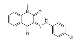 3-[(4-chlorophenyl)hydrazinylidene]-1-methylquinoline-2,4-dione Structure