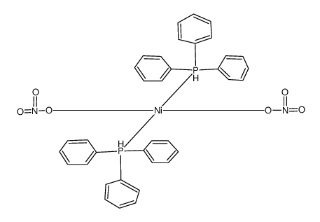 dinitratobis(triphenylphosphine)nickel(II) Structure