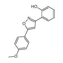 3-(2'-hydroxyphenyl)-5-(p-methoxyphenyl)isoxazole Structure