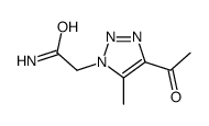 2-(4-Acetyl-5-methyl-1H-1,2,3-triazol-1-yl)acetamide Structure