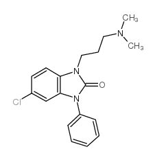 5-chloro-1-[3-(dimethylamino)propyl]-3-phenylbenzimidazol-2-one结构式