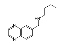 N-(quinoxalin-6-ylmethyl)butan-1-amine Structure