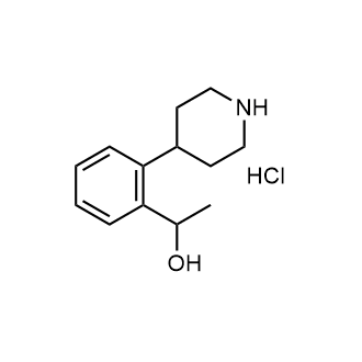 1-(2-(Piperidin-4-yl)phenyl)ethanol hydrochloride structure