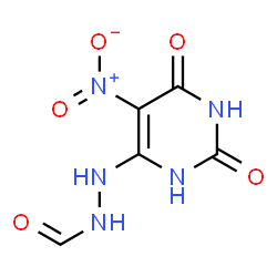 Hydrazinecarboxaldehyde, 2-(1,2,3,6-tetrahydro-5-nitro-2,6-dioxo-4-pyrimidinyl)- (9CI) Structure
