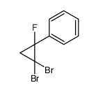 (2,2-dibromo-1-fluorocyclopropyl)benzene Structure