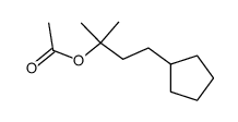 Cyclopentanepropanol,-alpha-,-alpha--dimethyl-, acetate (9CI)结构式
