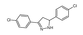 3,5-bis(4-chlorophenyl)-4,5-dihydro-1H-pyrazole Structure