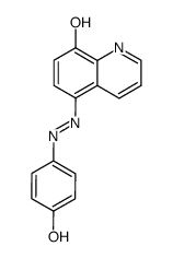 5-(4-hydroxy-phenylazo)-quinolin-8-ol Structure