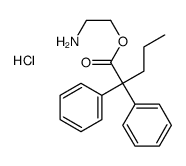 2-aminoethyl 2,2-diphenylpentanoate,hydrochloride Structure