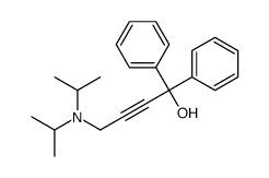 4-[di(propan-2-yl)amino]-1,1-diphenylbut-2-yn-1-ol Structure