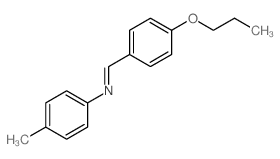 N-(4-methylphenyl)-1-(4-propoxyphenyl)methanimine Structure