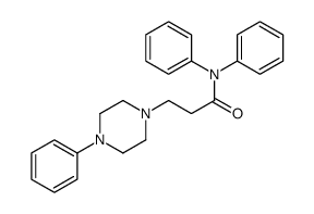 N,N-diphenyl-3-(4-phenylpiperazin-1-yl)propanamide Structure