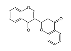 2,3-dihydro-2-(4-oxo-4H-1-benzopyran-3-yl)-4-oxo-4H-1-benzopyran结构式