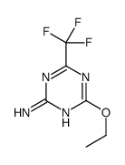 4-ethoxy-6-(trifluoromethyl)-1,3,5-triazin-2-amine结构式