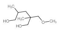 2-(methoxymethyl)-2,4-dimethyl-pentane-1,5-diol结构式
