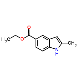 Ethyl 2-methyl-1H-indole-5-carboxylate结构式