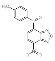 2-(4-methylphenyl)sulfinyl-5-nitro-8-oxa-7,9-diazabicyclo[4.3.0]nona-2,4,6,9-tetraene结构式