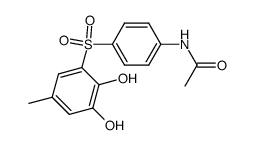 N-(4-((2,3-dihydroxy-5-methylphenyl)sulfonyl)phenyl)acetamide结构式