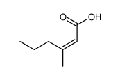 (Z)-3-methyl-hex-2-enoic acid结构式