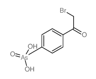 [4-(2-bromoacetyl)phenyl]arsonic acid structure