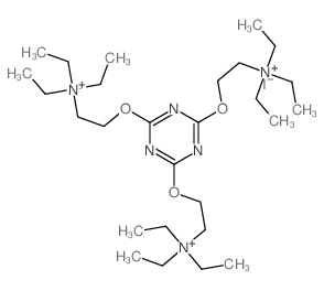 2-[[4,6-bis(2-triethylammonioethoxy)-1,3,5-triazin-2-yl]oxy]ethyl-triethyl-azanium picture