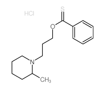 3-(2-methyl-1-piperidyl)propoxy-phenyl-methanethione structure