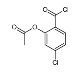 2-acetoxy-4-chlorobenzoic acid chloride Structure