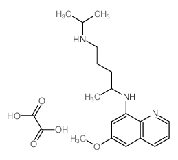 4-N-(6-methoxyquinolin-8-yl)-1-N-propan-2-ylpentane-1,4-diamine,oxalic acid Structure