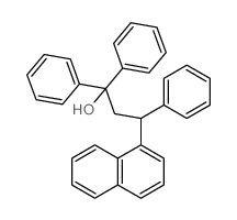 1-Naphthalenepropanol, a,a,g-triphenyl-结构式