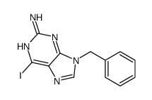 2-AMINO-9-BENZYL-6-IODOPURINE结构式